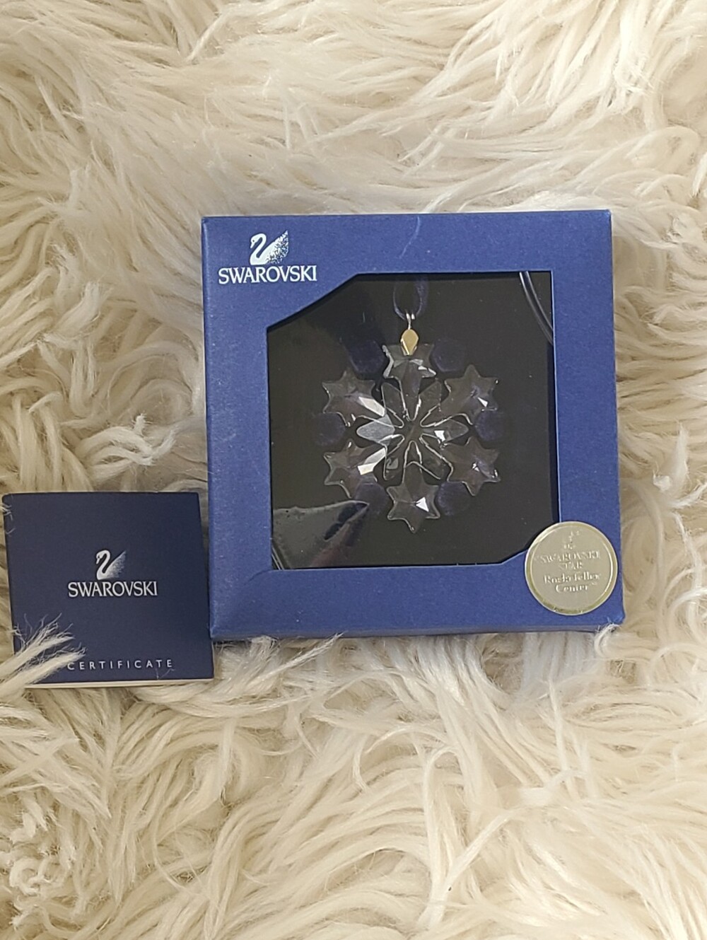 Swarovski 2004 Little Snowflake Rockefeller Ctr Ornament 663147- Like New